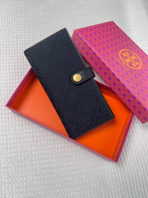 Tory Burch Monogram Long Wallet - Stylish & Functional Card Holder 1 Tory Burch Monogram Long Wallet - Stylish & Functional Card Holder