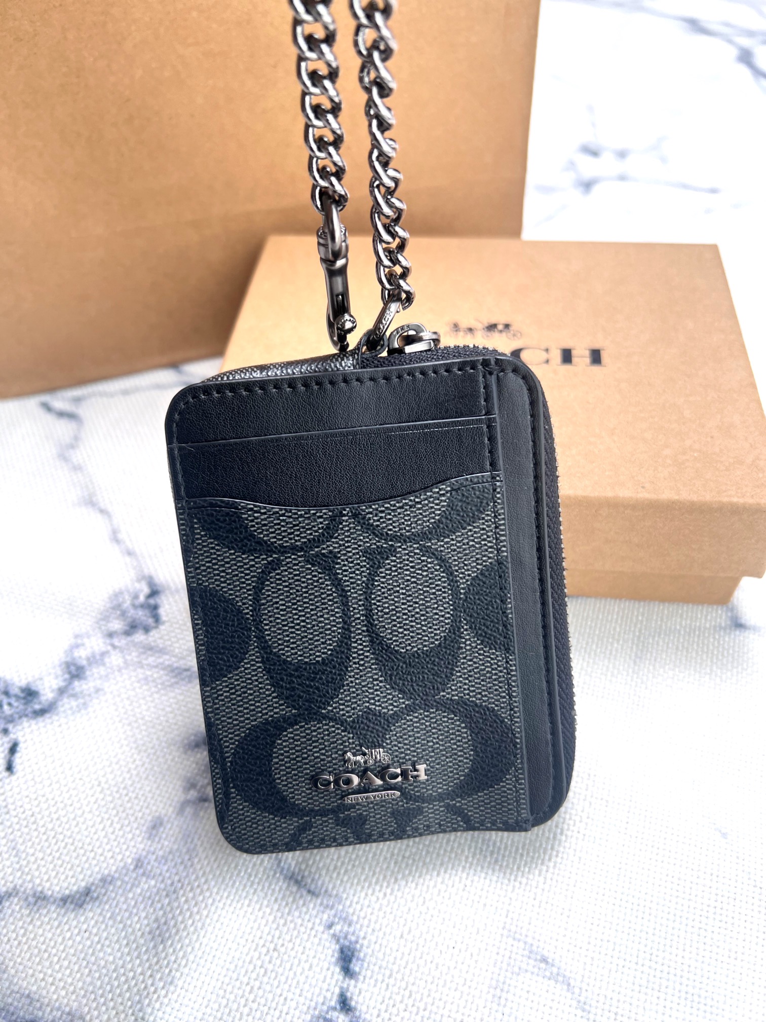Coach ～Coach 新品 链条小卡包