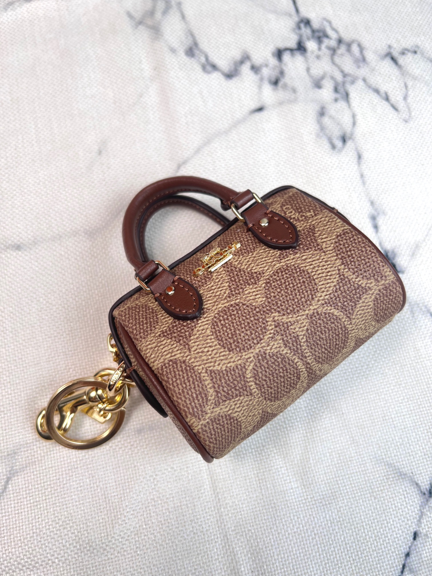 Mini Boston Satchel Bag Charm / Coin Pouch - Comprehensive 3