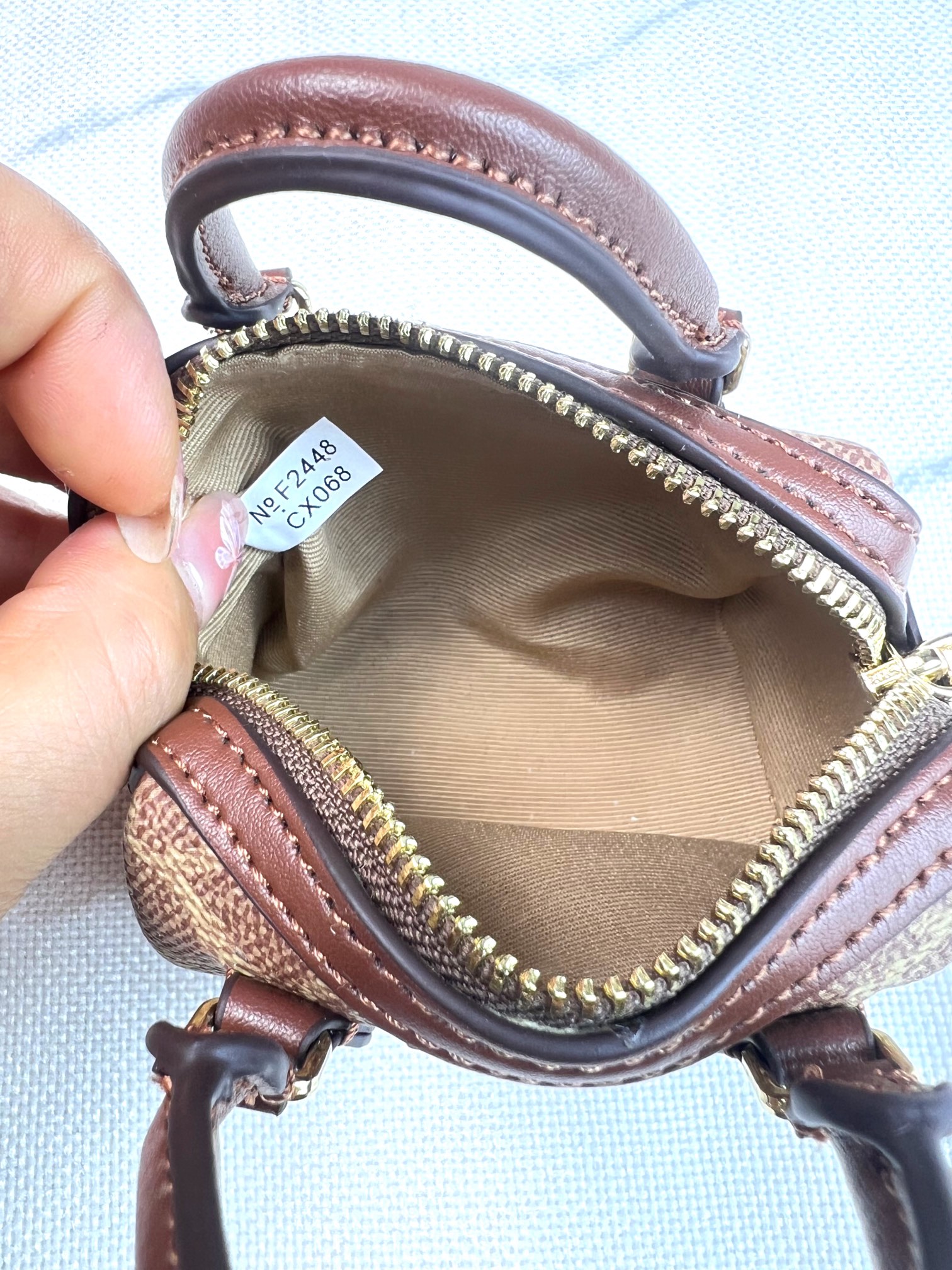 Mini Boston Satchel Bag Charm / Coin Pouch - Comprehensive 8