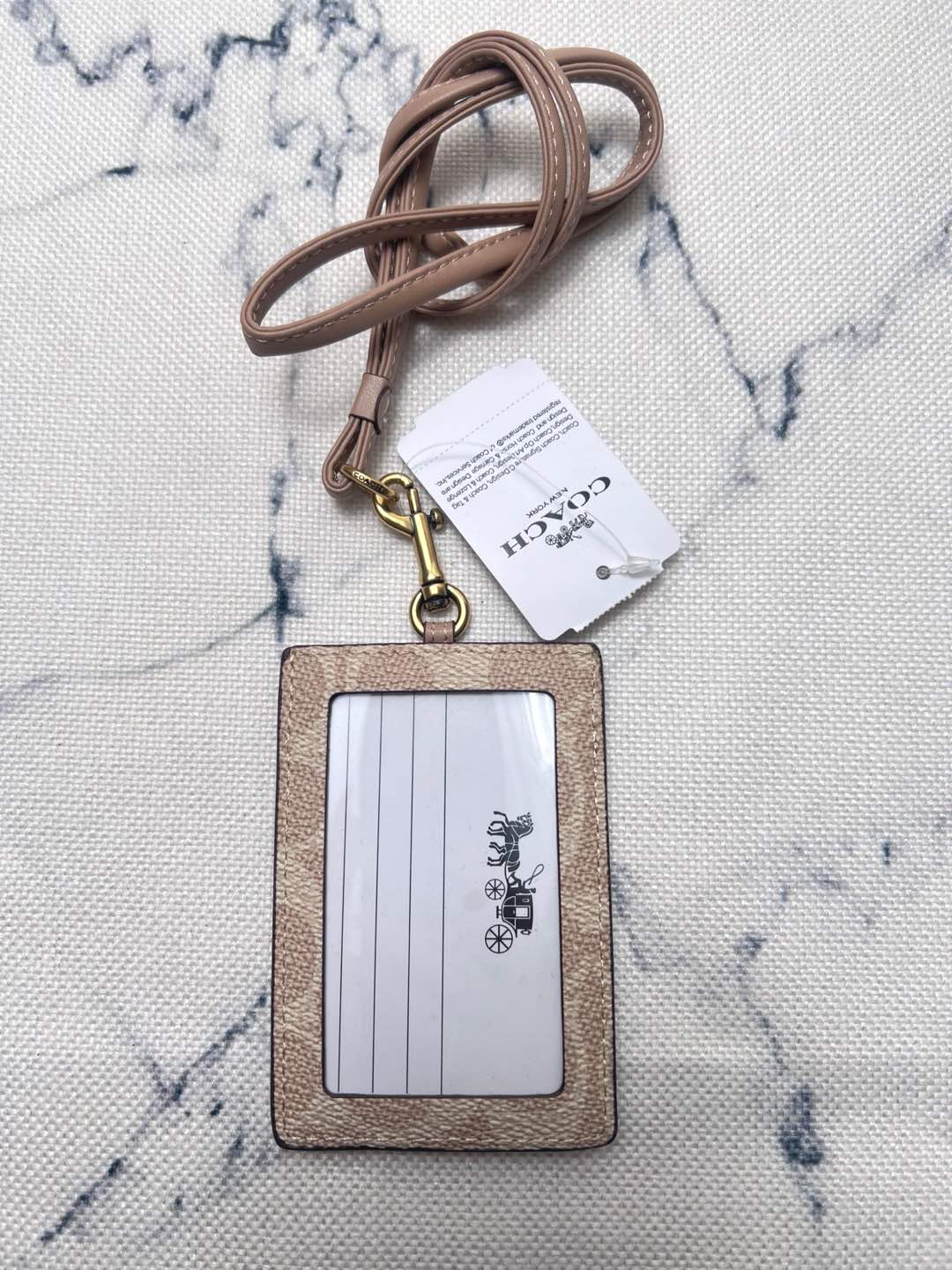 Coach ～coach 32475 工作牌 男女通用款 上班族 学生们的最爱 看细节内里是皮的