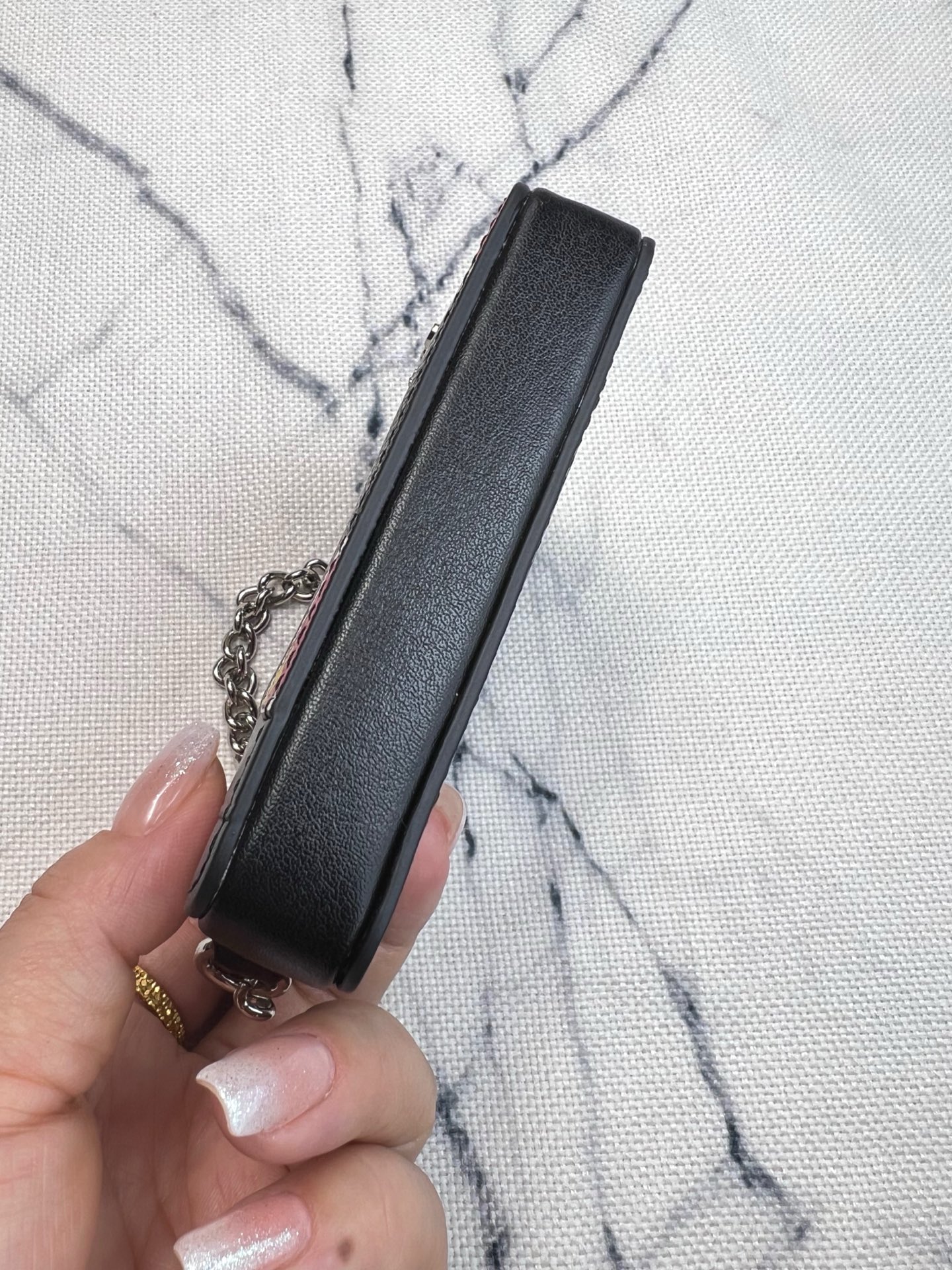 Coach ～Coach 新品 链条小方包心形螺栓印花