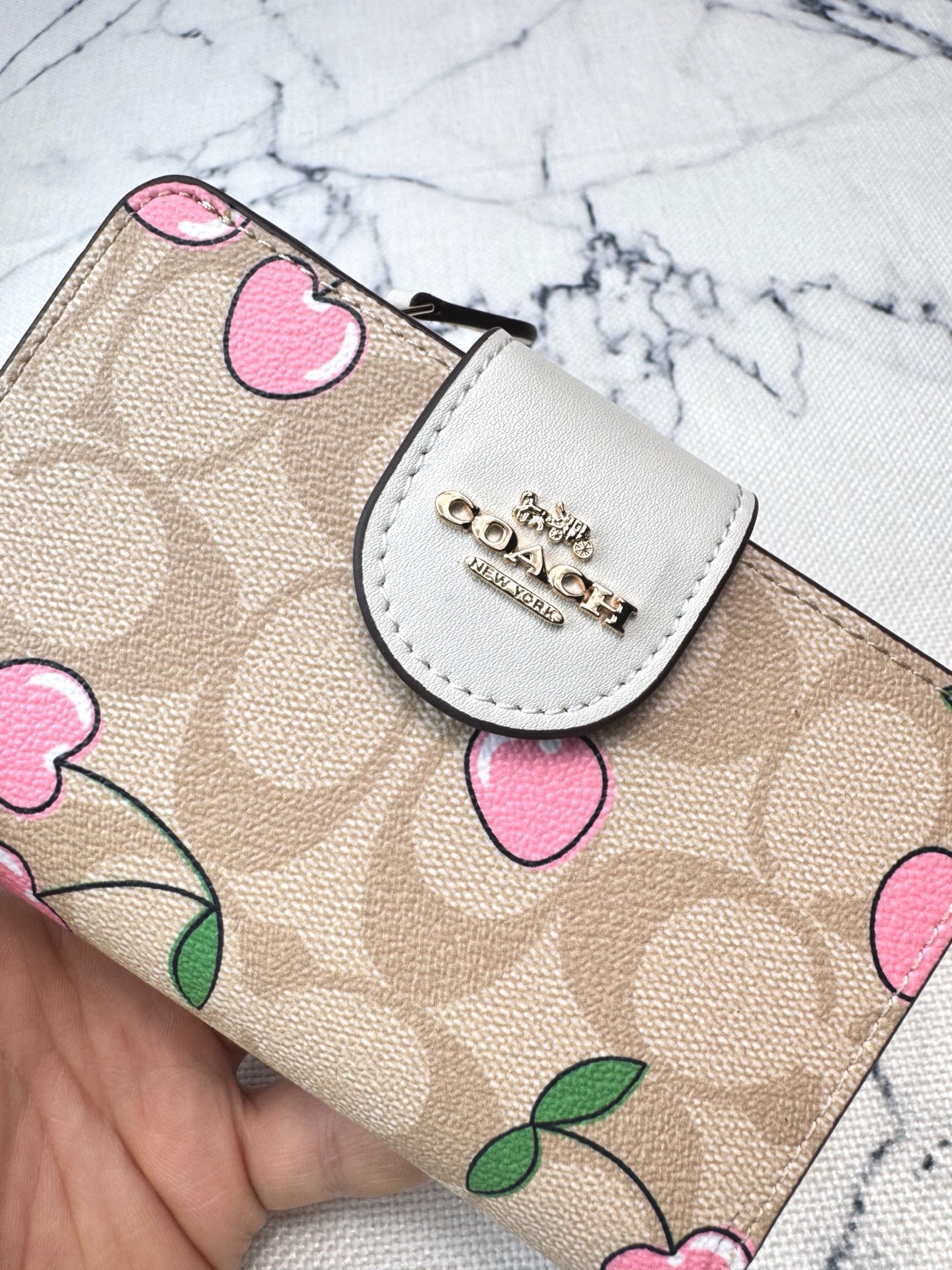Coach ～COACH蔻驰CF401 老花樱桃印花