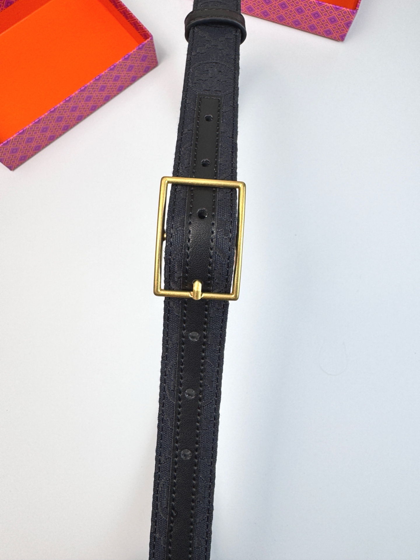 Tory Burch ～新款Tory Burch汤丽柏琦女皮带TB双T标双面腰带皮带两面用