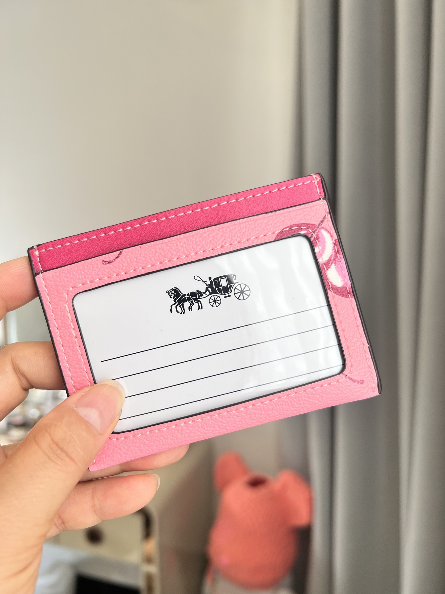 Coach ～COACH蔻驰CR840小卡包 樱桃 随身携带超方便可爱 做工很好 走线密集