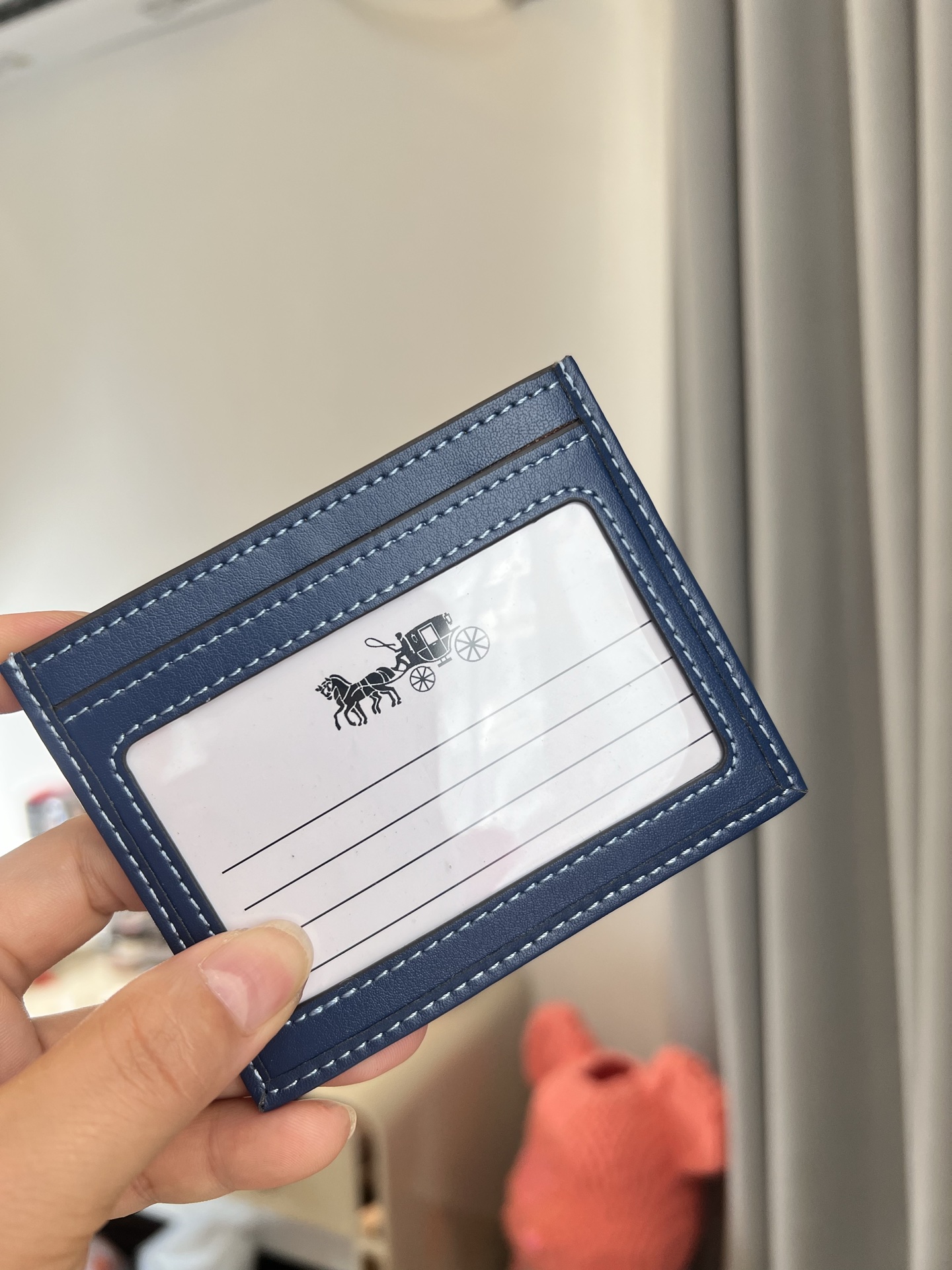 Coach ～COACH蔻驰CY907小卡包 丹宁蓝双面薄款卡包卡夹证件包 随身携带超方便可爱
