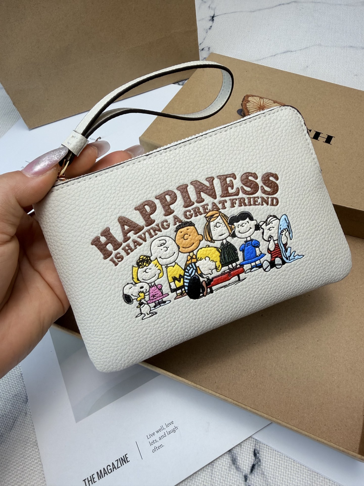 Coach Coach和Peanuts联名零钱手拿包
