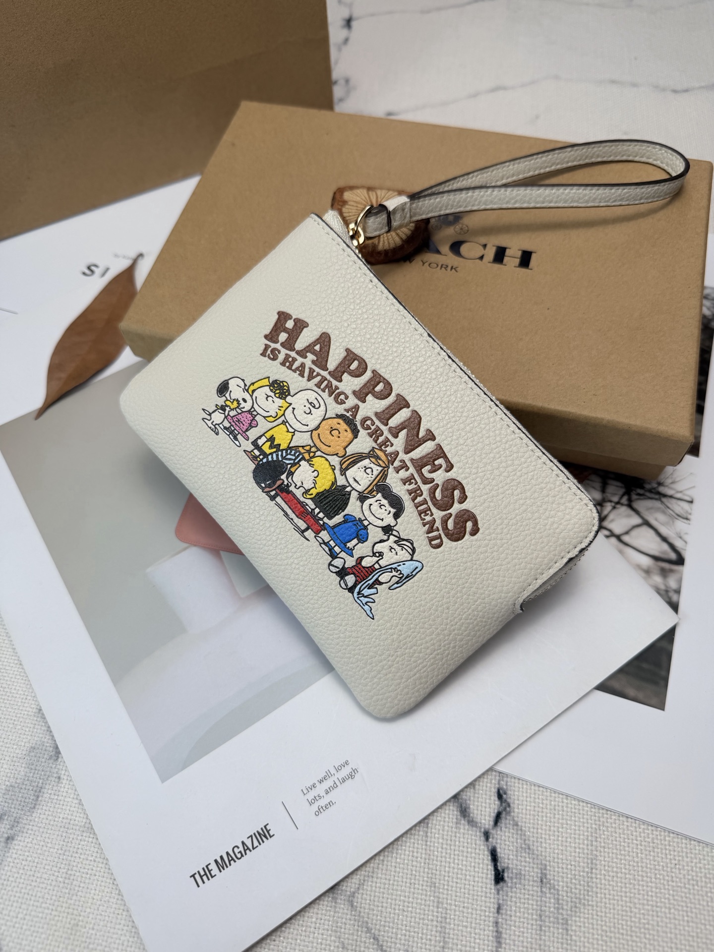 Coach Coach和Peanuts联名零钱手拿包