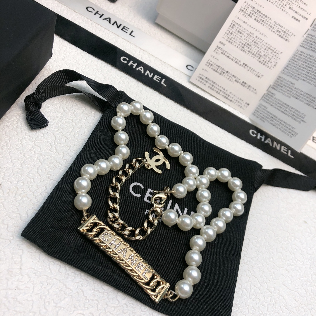 Chanel Sale
 Jewelry Necklaces & Pendants Best Quality Replica
 Yellow Brass
