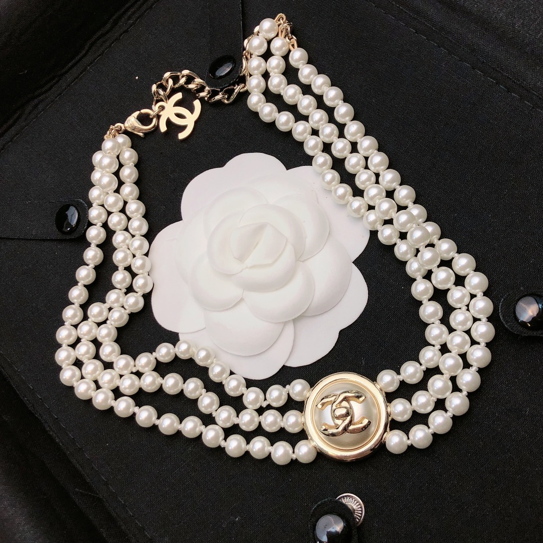Chanel Copy
 Jewelry Necklaces & Pendants Yellow Brass