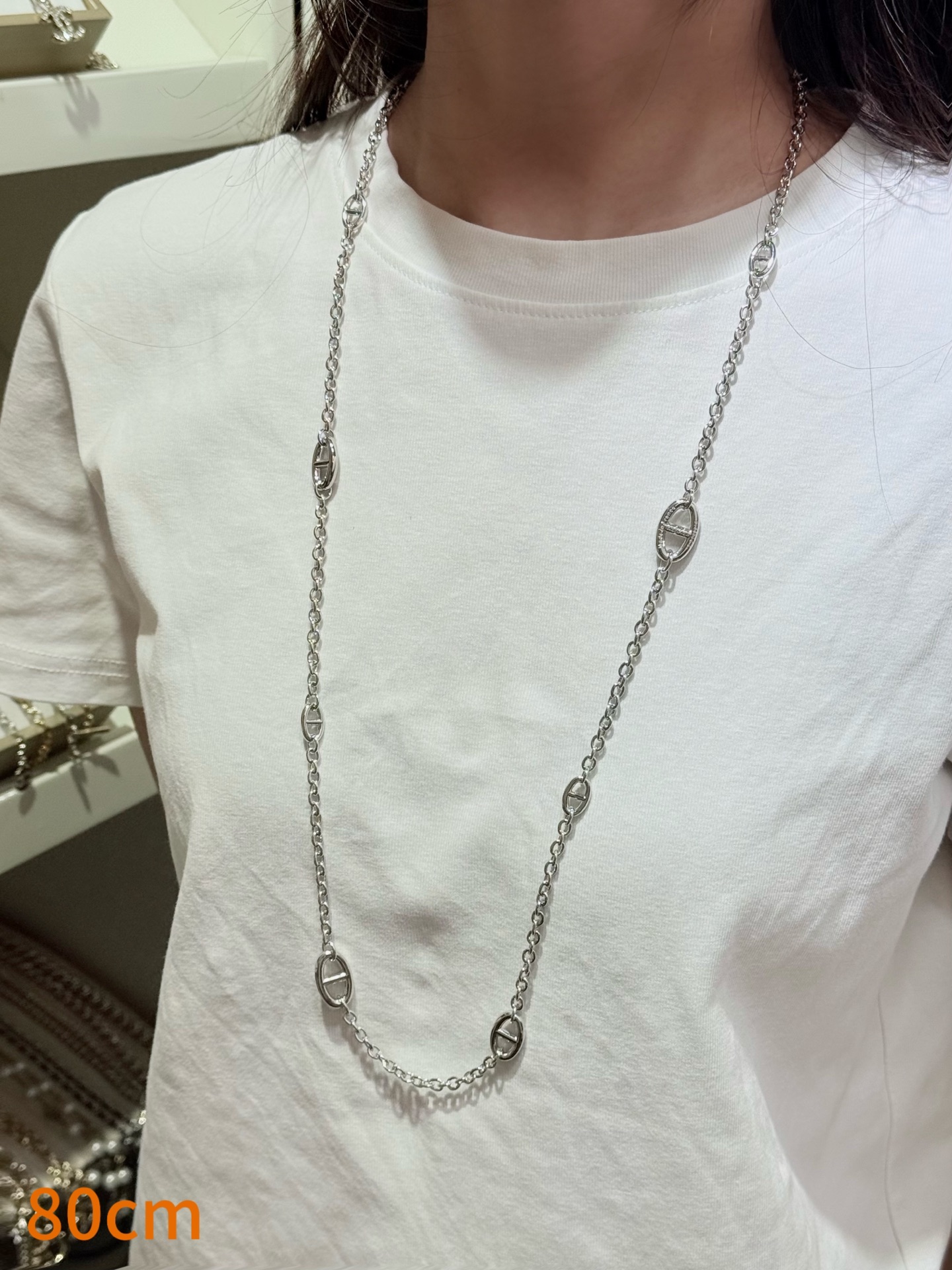 爱马仕Farandole猪鼻子项链✨爱马仕Farandole系列项链，因椭圆链节被昵称为