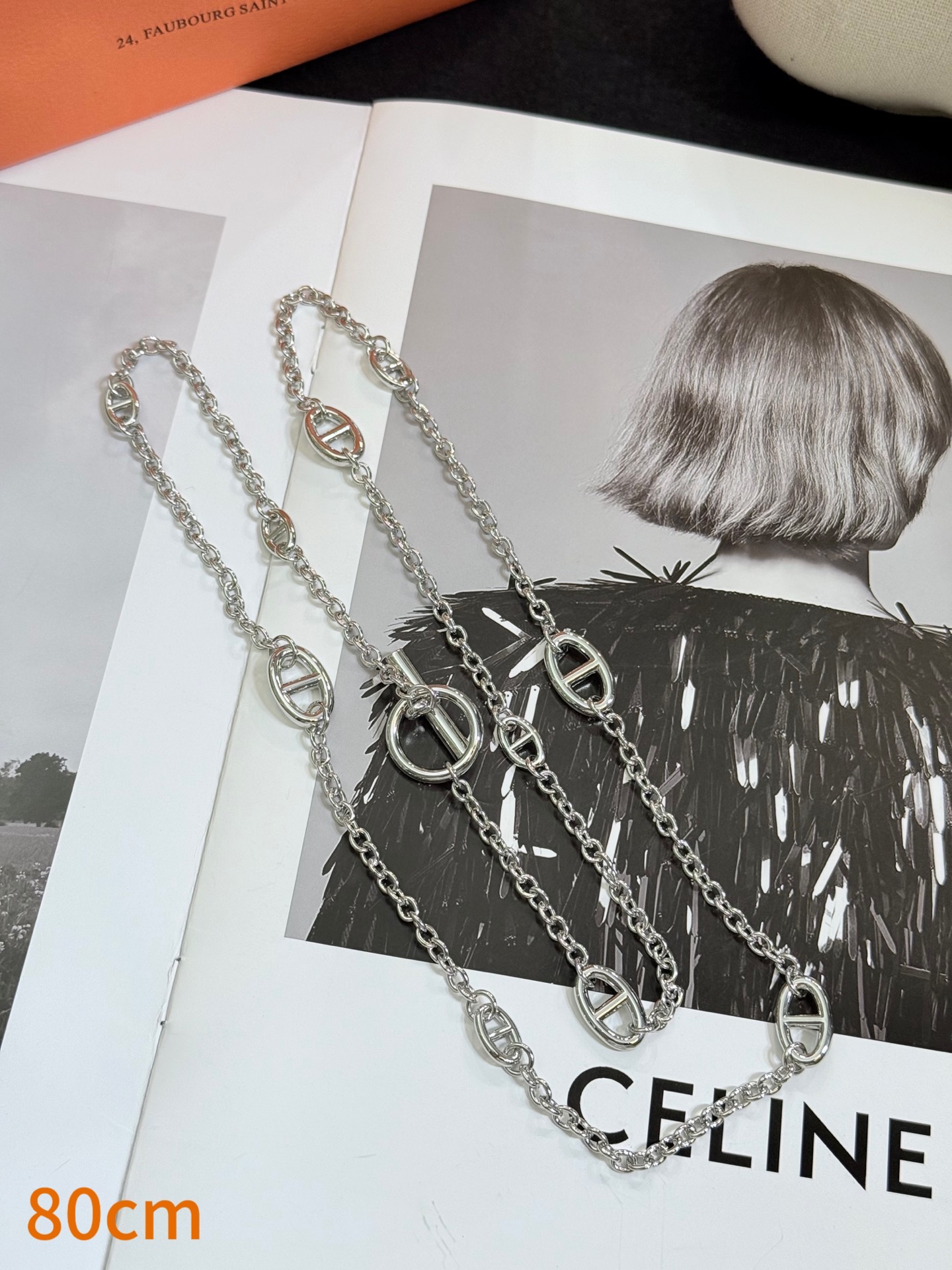 爱马仕Farandole猪鼻子项链✨爱马仕Farandole系列项链，因椭圆链节被昵称为