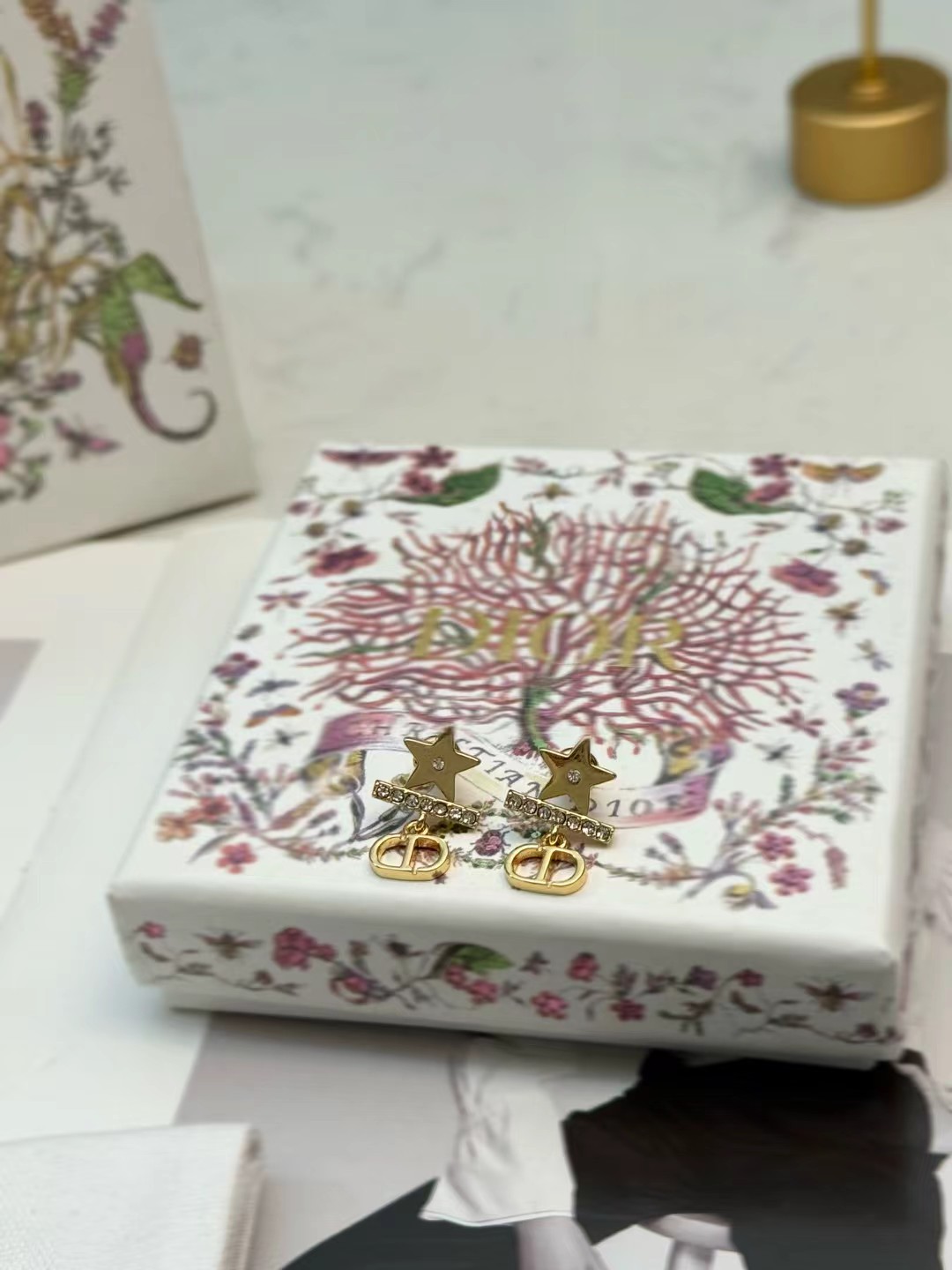 Dior Dior星星吊坠耳环
