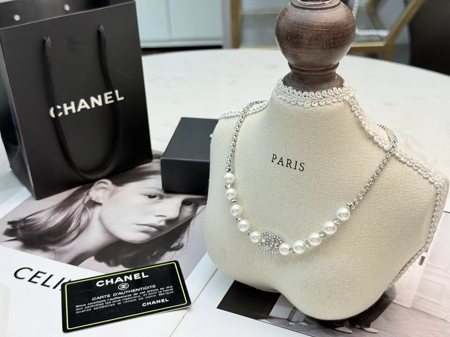 Chanel 香奈儿珍珠双C项链