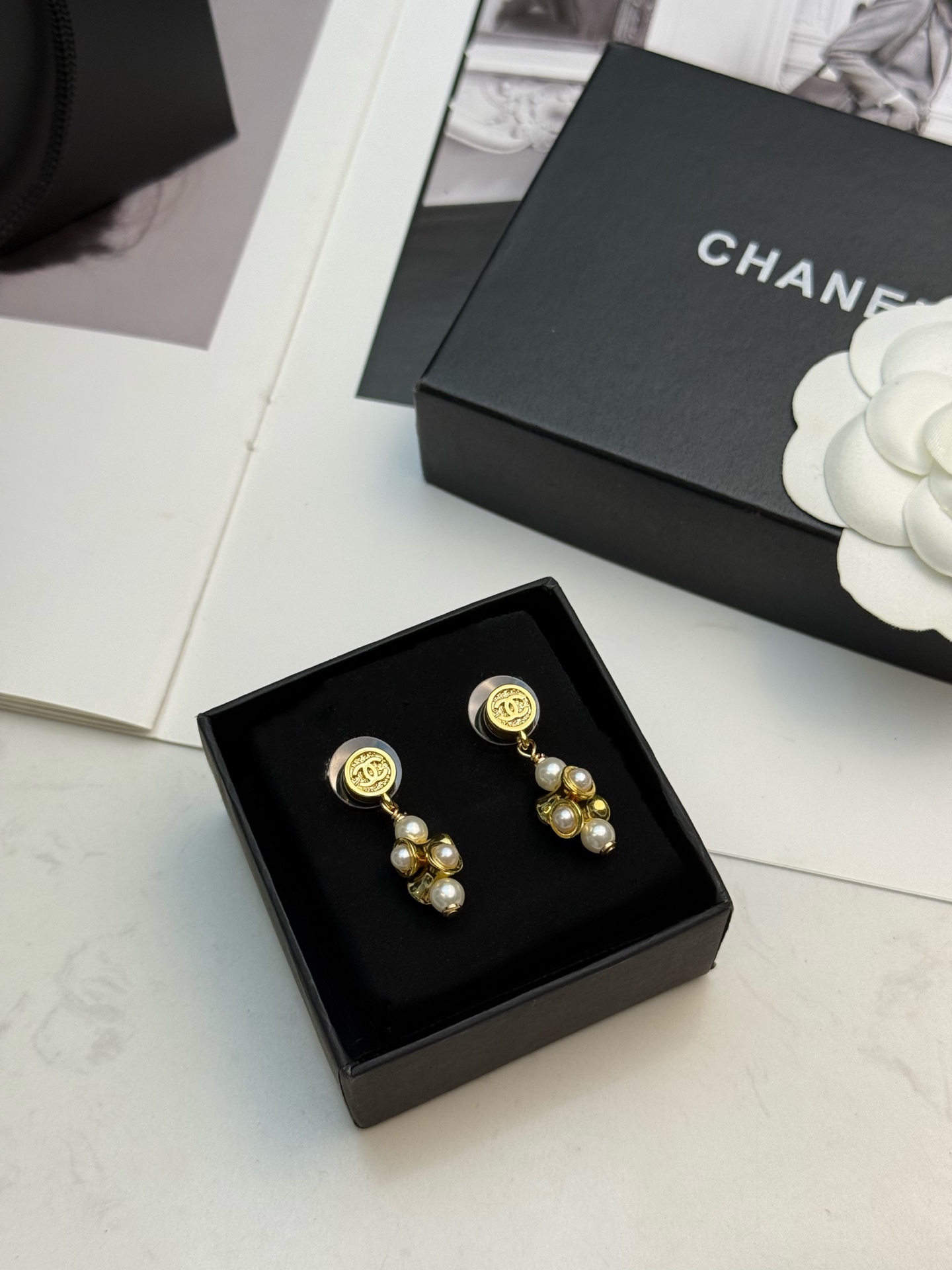 Chanel Chanel26P珍珠耳钉