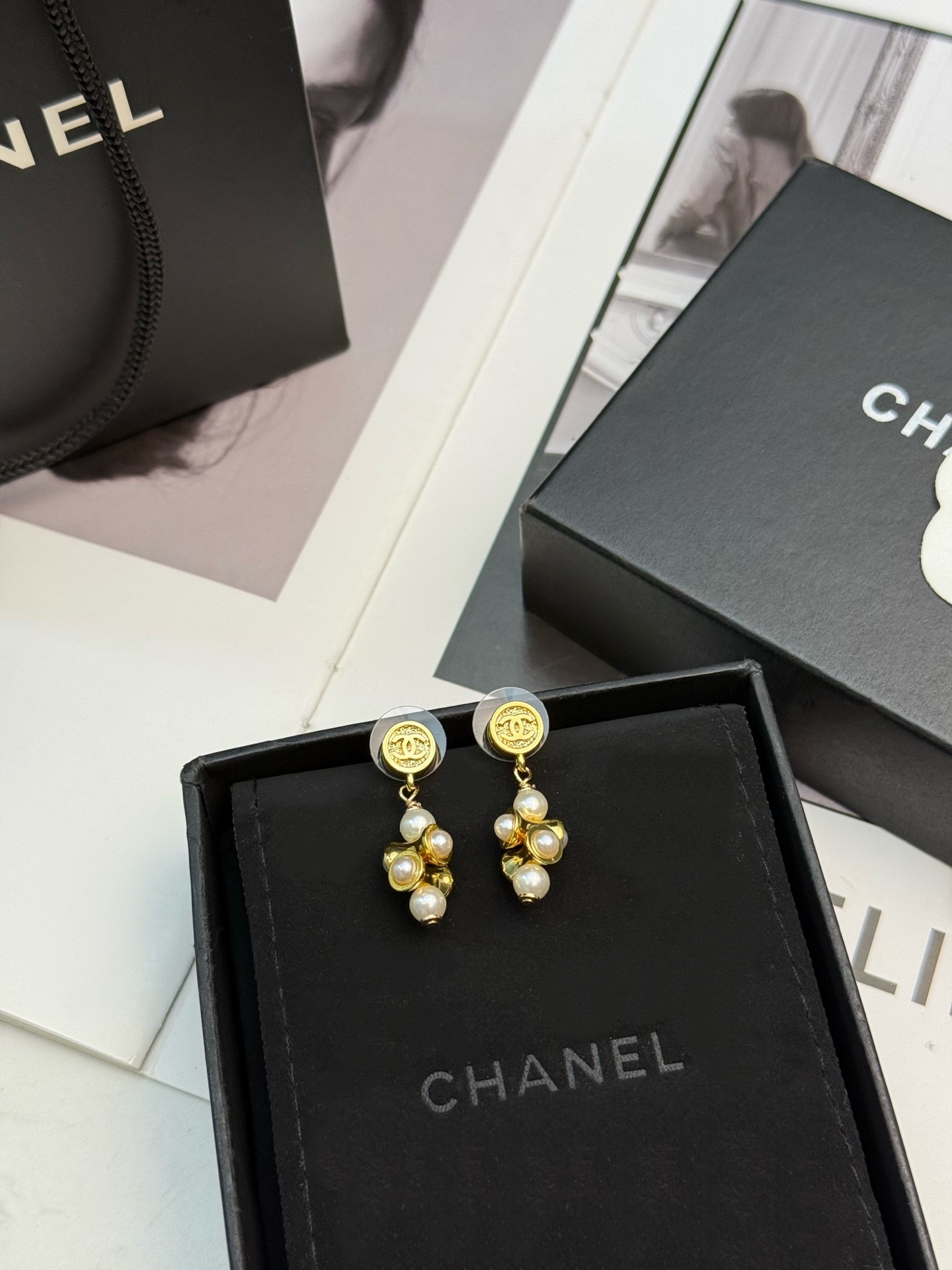 Chanel Chanel26P珍珠耳钉