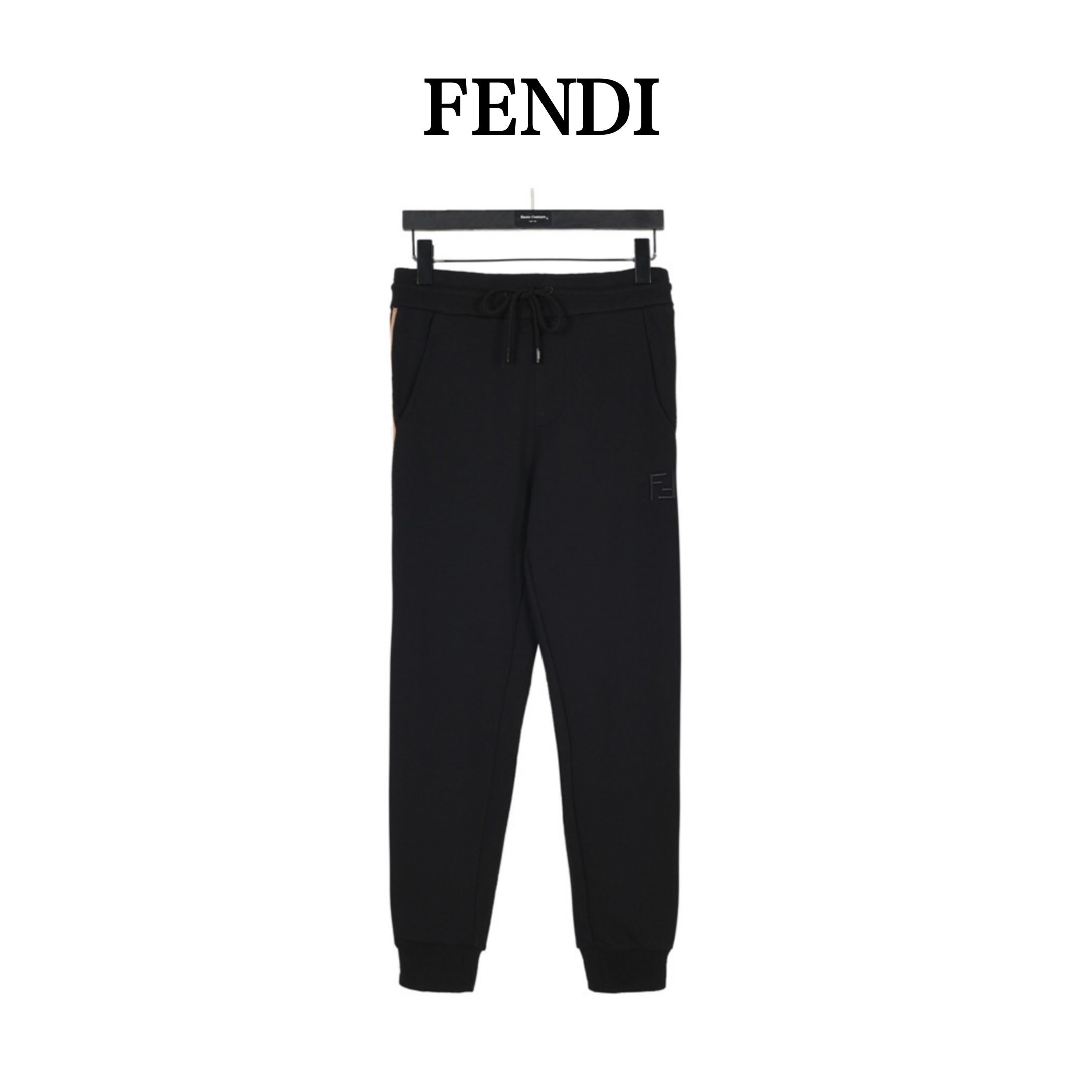 Fendi/芬迪 双F刺绣及logo织带卫裤