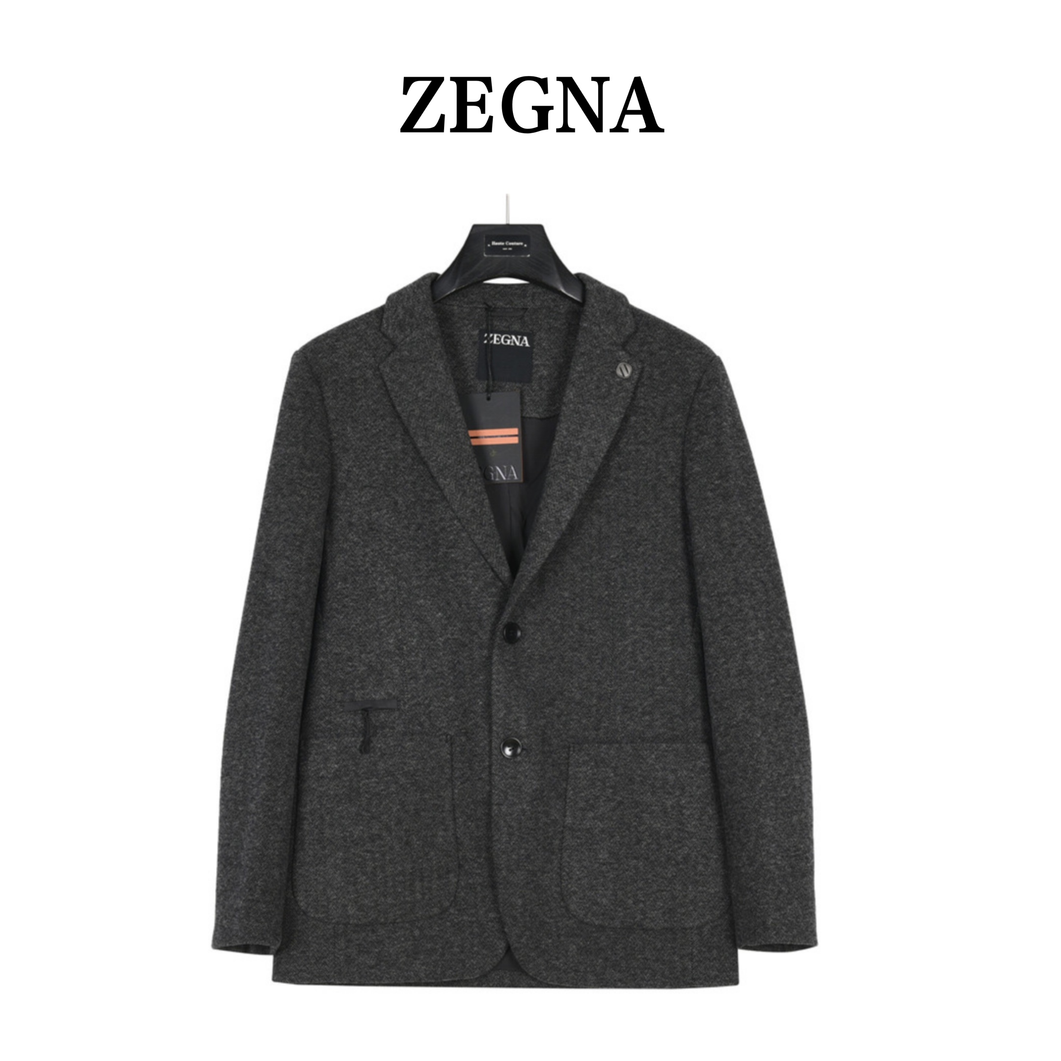 ZEGNA/杰尼亚秋冬新款袖弯拼接西装