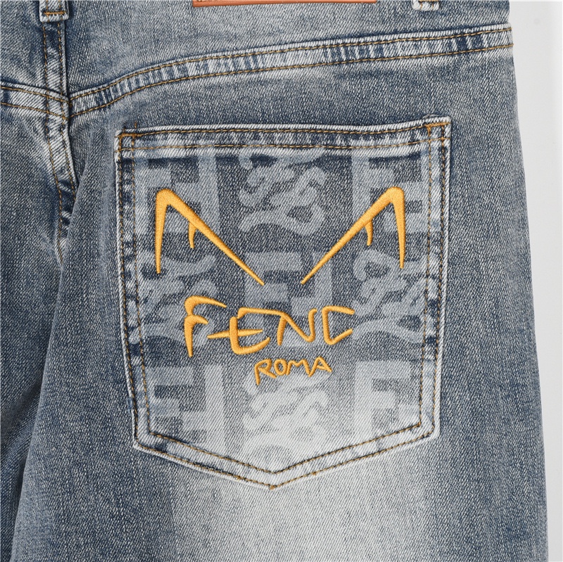 Fendi/芬迪 小怪兽眼睛牛仔裤