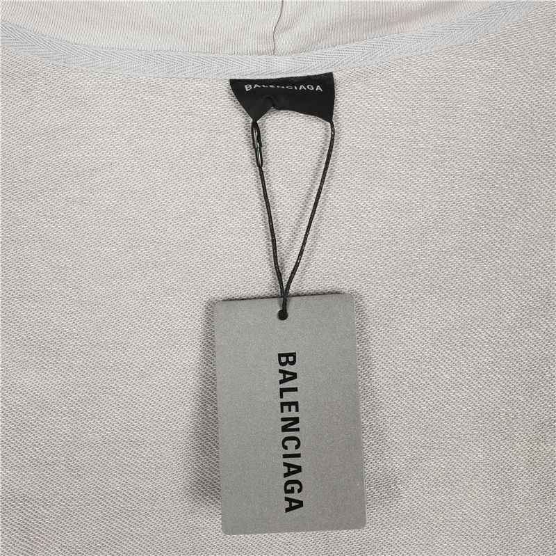 Balenciaga/巴黎世家 双B比特币喷绘连帽卫衣帽衫