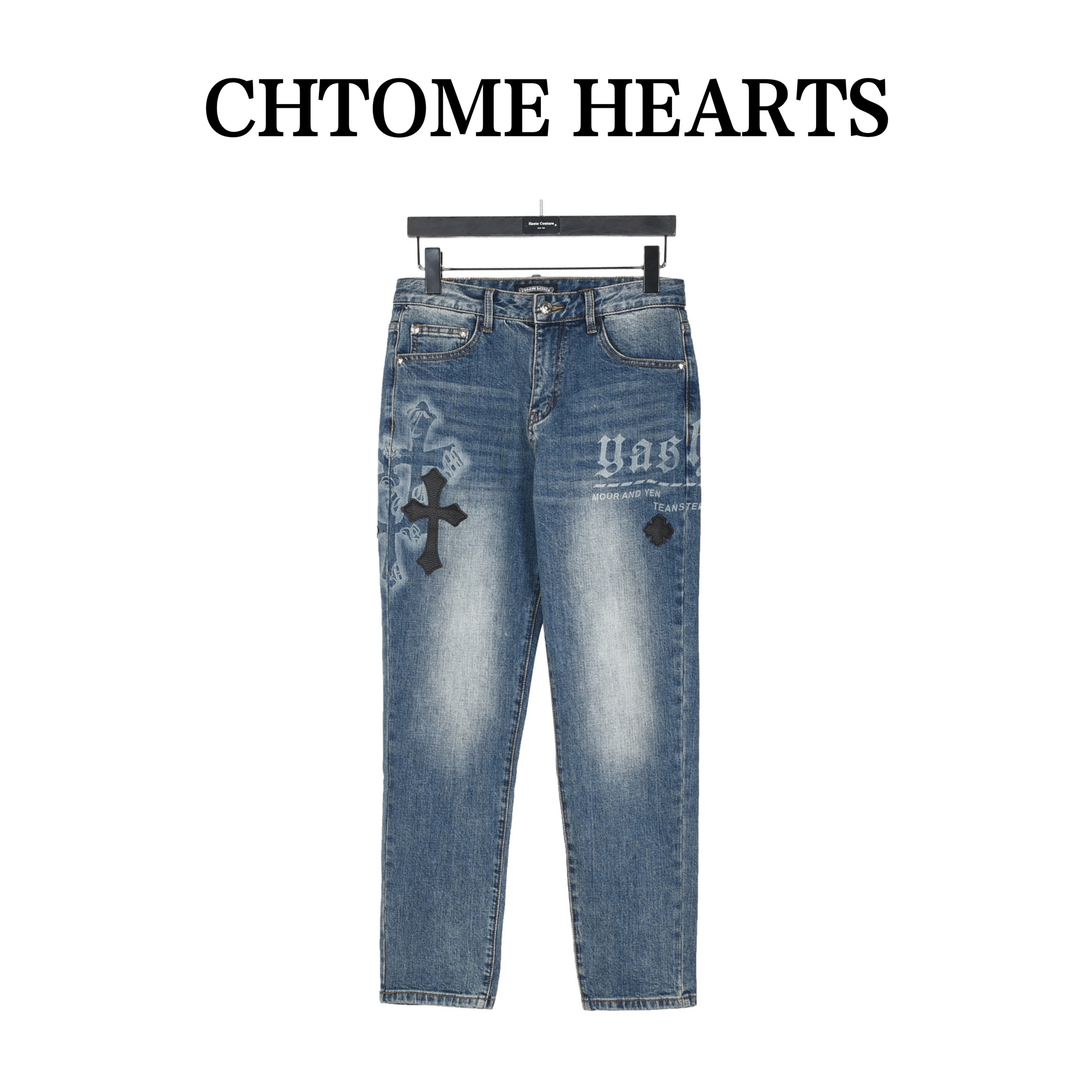 Chtome Heart/克罗心经典十字架牛仔长裤 Chtome Heart/克罗心经典十字架牛仔长裤