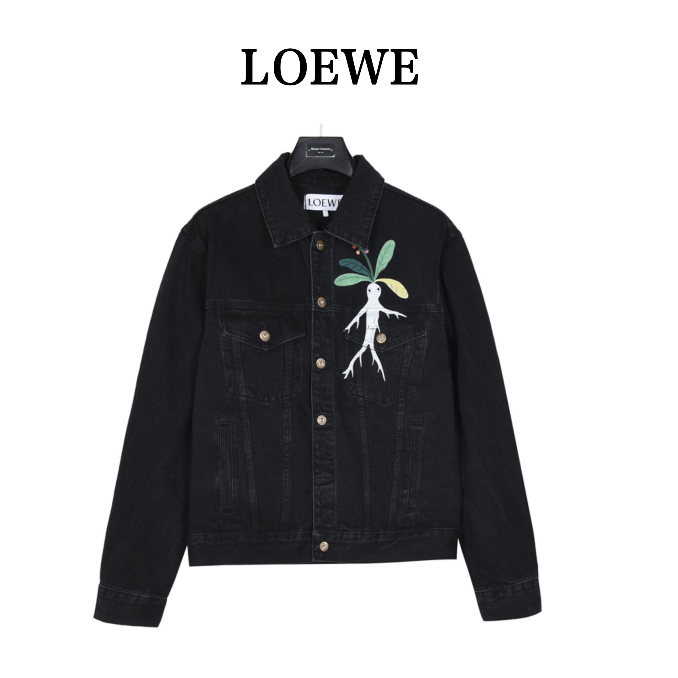 Loewe/罗意威 曼德拉草图案刺绣丹宁牛仔外套