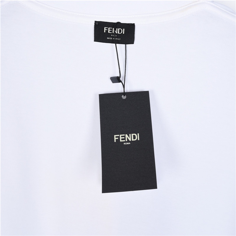 160 Fendi/芬迪双F刺绣魔方短袖 简约百搭 让你上身时尚大气又不失时髦感