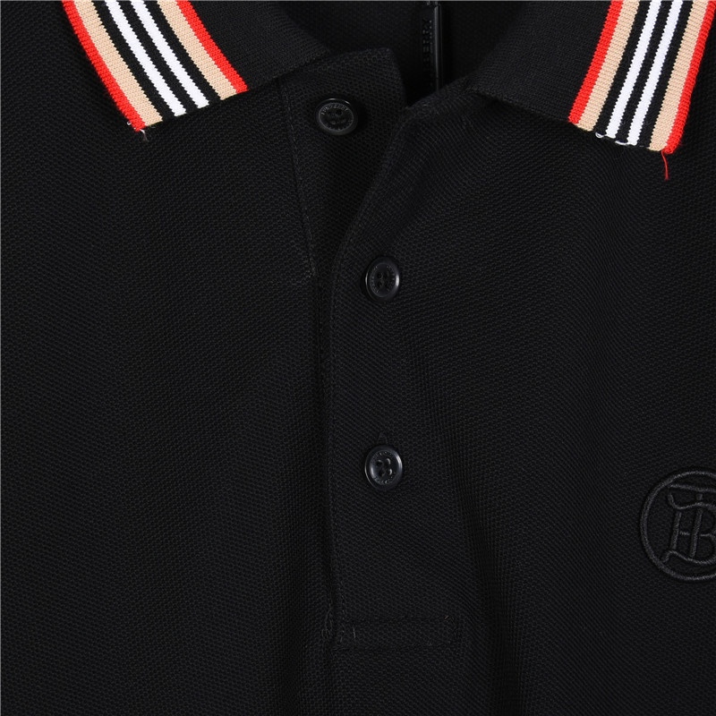 Burberry/巴宝莉 经典领口条纹标识刺绣短袖Polo衫