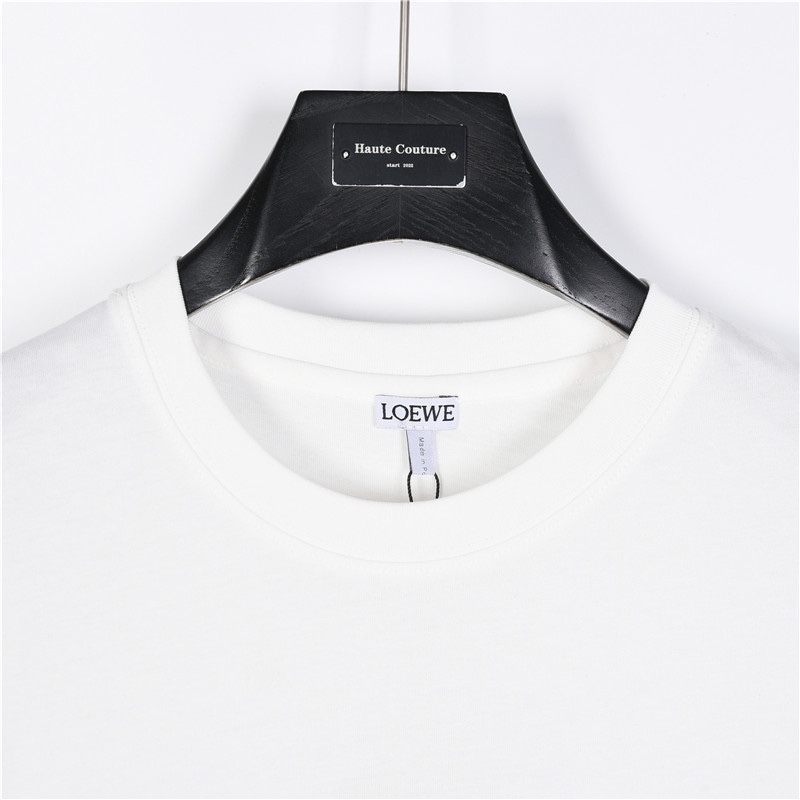 Loewe/罗意威纯色刺绣 T恤 质棉质平纹针织圆领 T恤-Chinese UA Cheap High Quatity Brand Clothes Bags handbags Sneakers wholesale wholesaler seller from China Factory suppliers Fashion Clothing Shoes best Quality Beautiful Price Loewe/罗意威纯色刺绣 T恤 质棉质平纹针织圆领 T恤