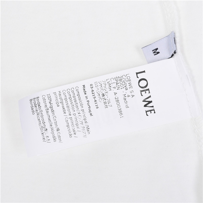 Loewe/罗意威纯色刺绣 T恤 质棉质平纹针织圆领 T恤-Chinese UA Cheap High Quatity Brand Clothes Bags handbags Sneakers wholesale wholesaler seller from China Factory suppliers Fashion Clothing Shoes best Quality Beautiful Price Loewe/罗意威纯色刺绣 T恤 质棉质平纹针织圆领 T恤