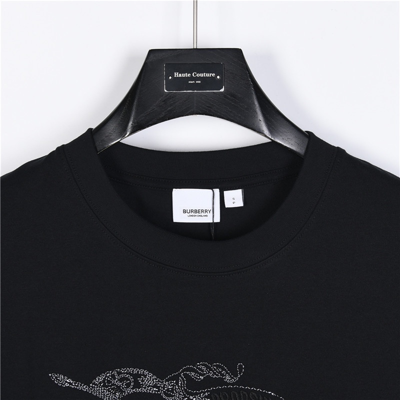 Burberry/巴宝莉 刺绣骑士战马logo短袖T恤