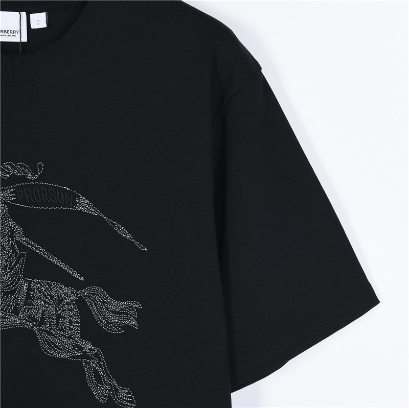 Burberry/巴宝莉 刺绣骑士战马logo短袖T恤