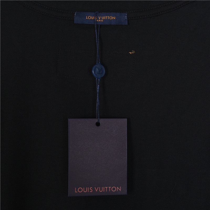 Louis Vuitton/路易威登 口袋缤纷老花七彩刺绣短袖T恤