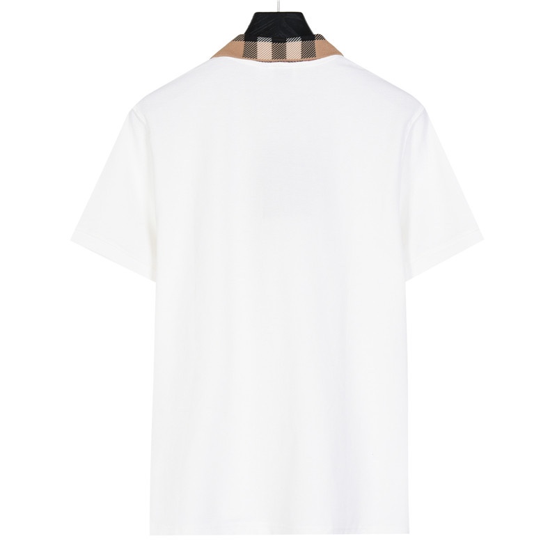 Burberry/巴宝莉 经典领口格纹短袖polo衫 黑色 白色-High Quatity Cheap Brand wholesale wholesaler seller Clothes Bags handbags Sneakers Top Fashion Clothing Shoes from China Factory Chinese suppliers best Quality Beautiful Price Burberry/巴宝莉 经典领口格纹短袖polo衫 黑色 白色