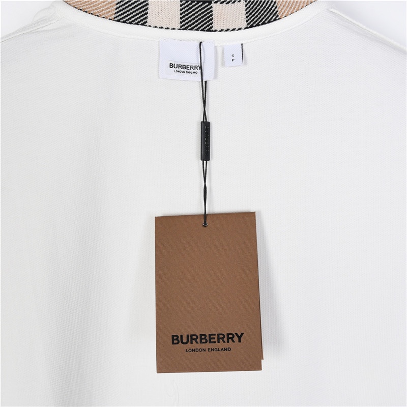Burberry/巴宝莉 经典领口格纹短袖polo衫 黑色 白色-High Quatity Cheap Brand wholesale wholesaler seller Clothes Bags handbags Sneakers Top Fashion Clothing Shoes from China Factory Chinese suppliers best Quality Beautiful Price Burberry/巴宝莉 经典领口格纹短袖polo衫 黑色 白色