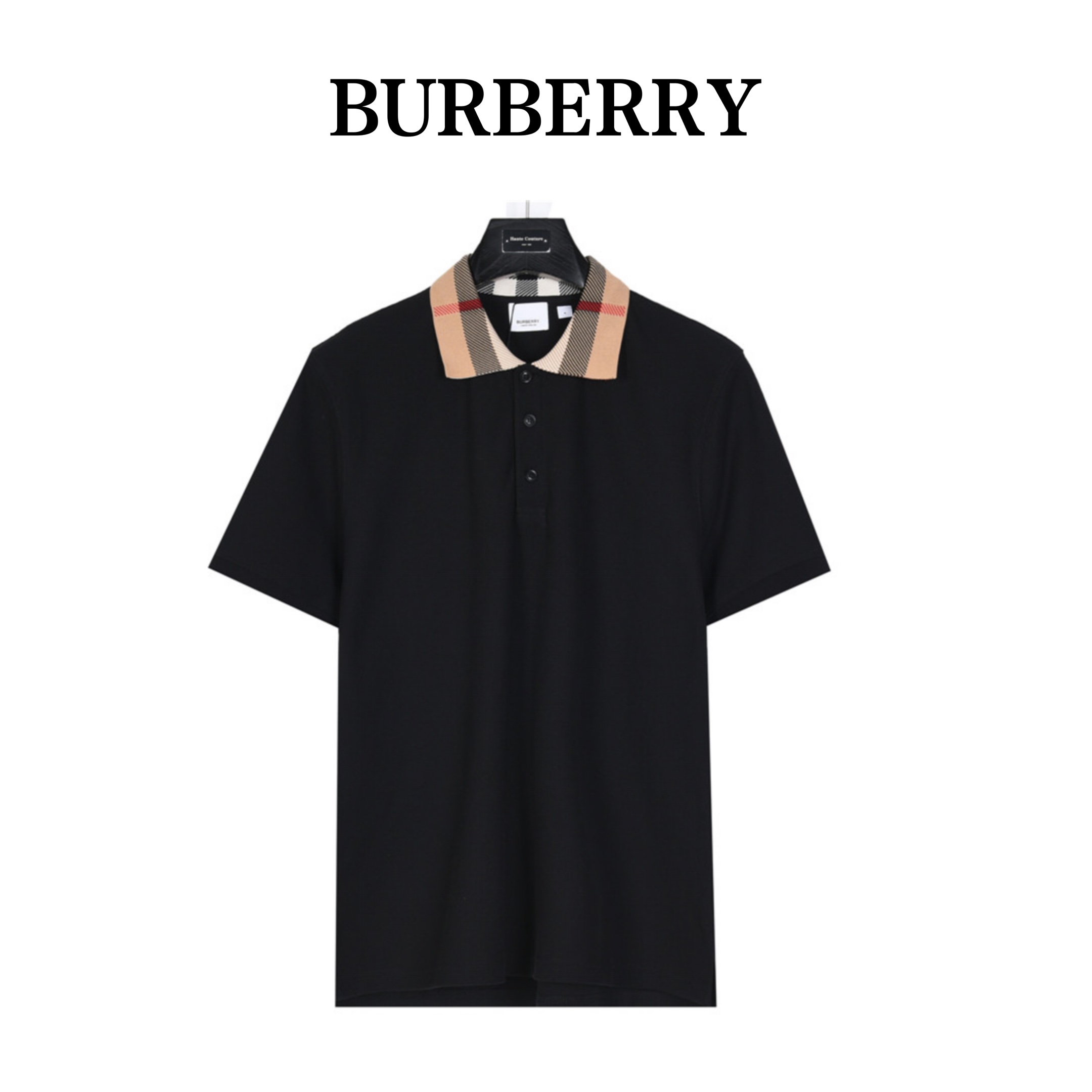 Burberry/巴宝莉 24ss 经典领口格纹短袖POLO衫