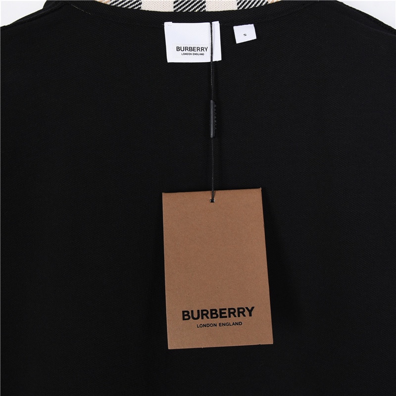 Burberry/巴宝莉 24ss 经典领口格纹短袖POLO衫