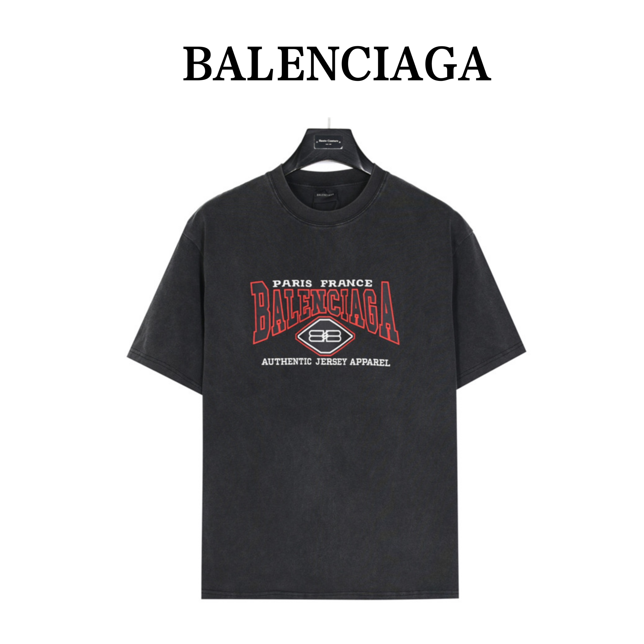 Balenciaga/巴黎世家 蝙蝠双B锁扣短袖T恤 定织定染280g长绒棉