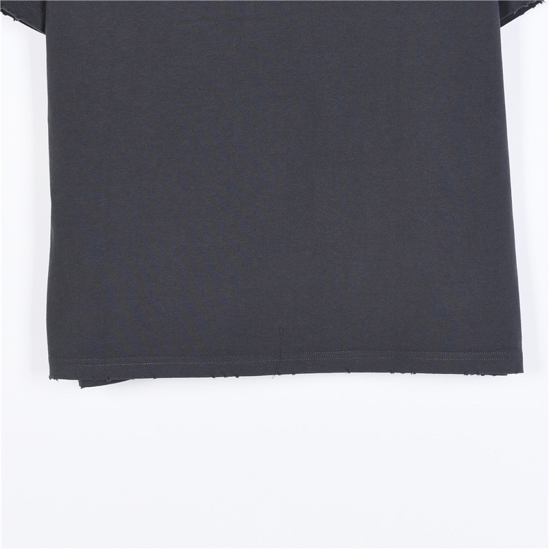 Balenciaga/巴黎世家 斑驳可乐印花水洗破洞短袖T恤 白色 黑色 深灰色 咖啡色-Chinese UA Cheap High Quatity Brand Clothes Bags handbags Sneakers wholesale wholesaler seller from China Factory suppliers Fashion Clothing Shoes best Quality Beautiful Price Balenciaga/巴黎世家 斑驳可乐印花水洗破洞短袖T恤 白色 黑色 深灰色 咖啡色