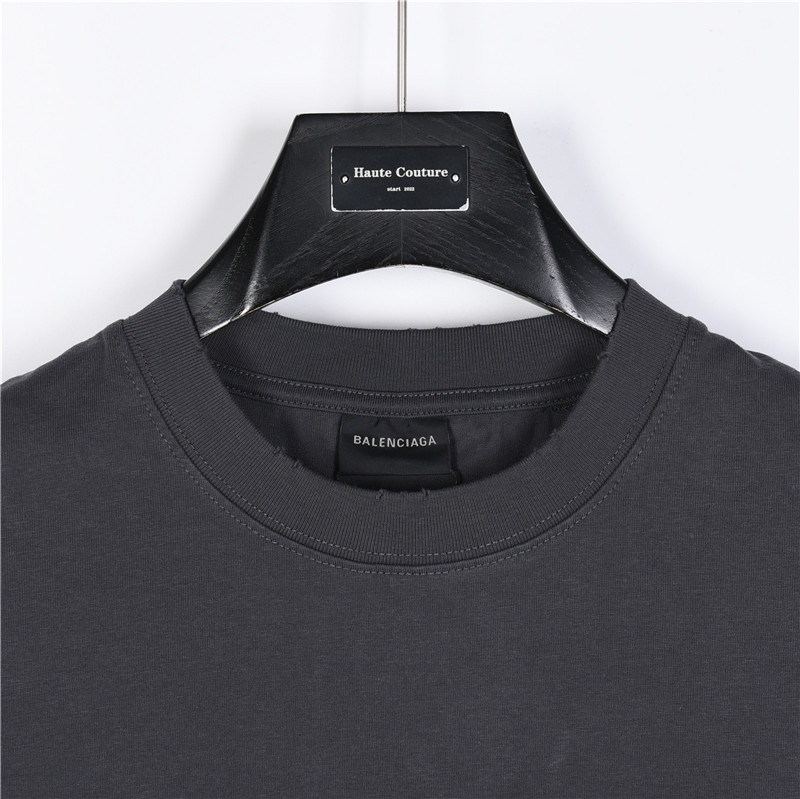 Balenciaga/巴黎世家 斑驳可乐印花水洗破洞短袖T恤 白色 黑色 深灰色 咖啡色-Chinese UA Cheap High Quatity Brand Clothes Bags handbags Sneakers wholesale wholesaler seller from China Factory suppliers Fashion Clothing Shoes best Quality Beautiful Price Balenciaga/巴黎世家 斑驳可乐印花水洗破洞短袖T恤 白色 黑色 深灰色 咖啡色