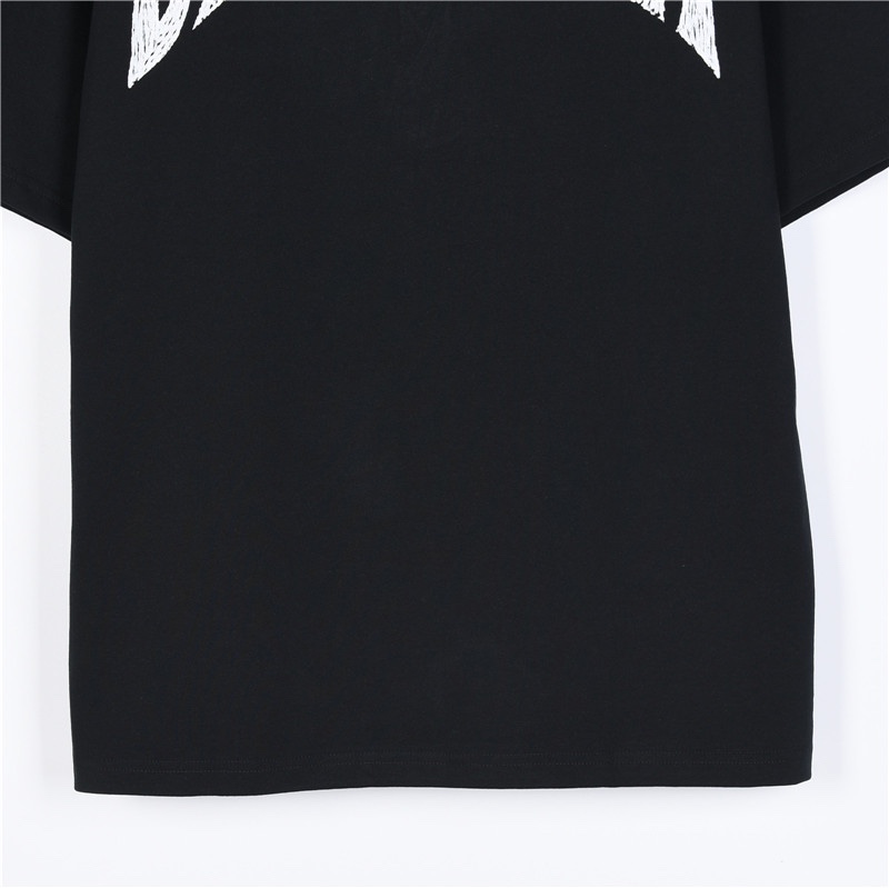Balenciaga/巴黎世家 沙滩画夜景铁塔印花短袖T恤