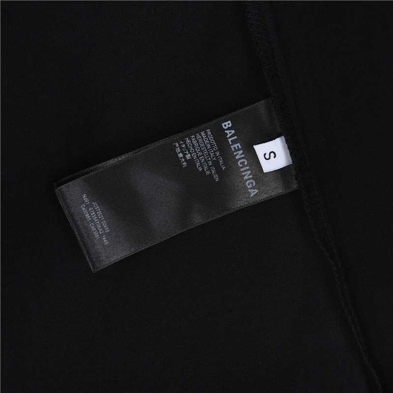 Balenciaga/巴黎世家 沙滩画夜景铁塔印花短袖T恤