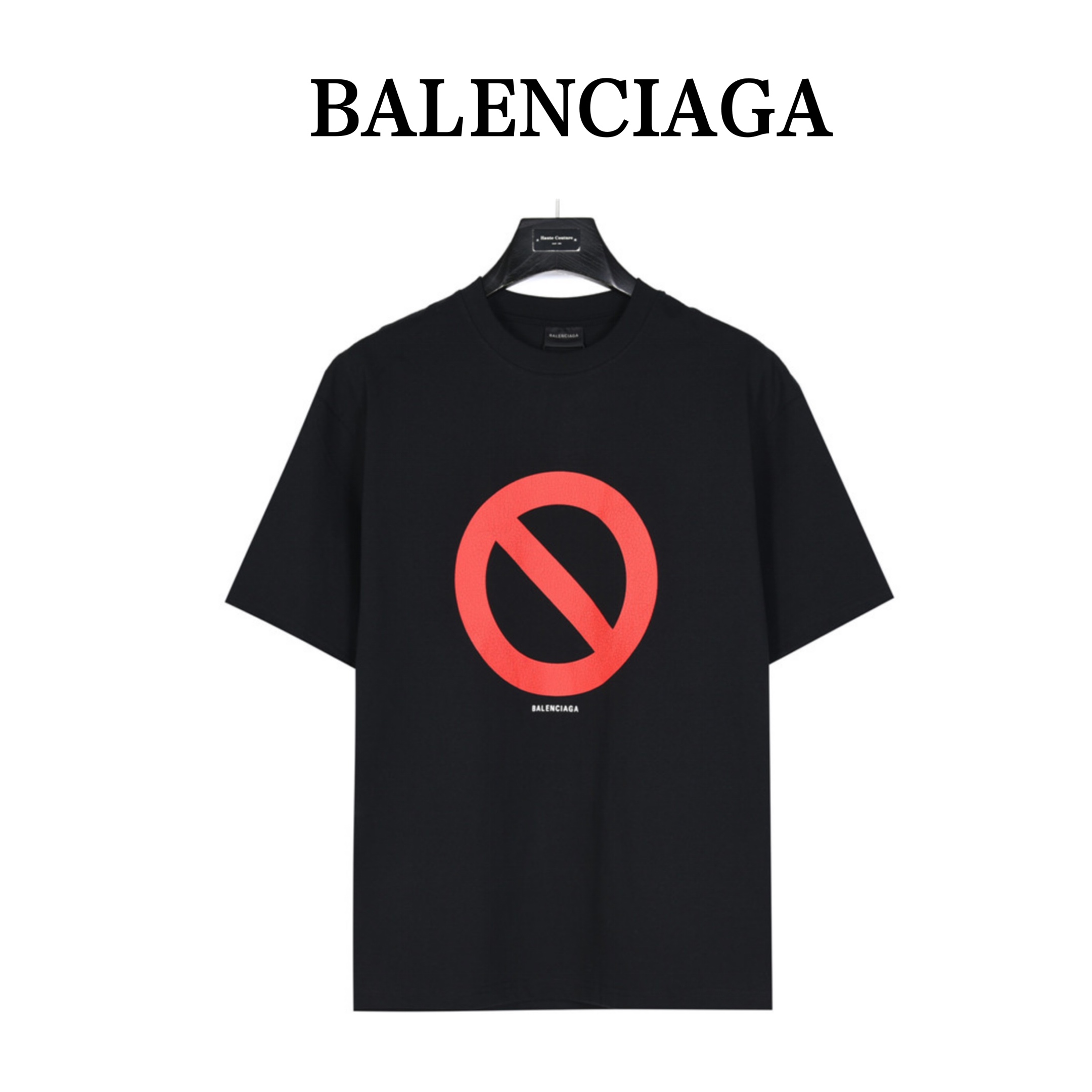 Balenciaga/巴黎世家 24ss bfrnd圆圈龟裂纹水洗短袖T恤