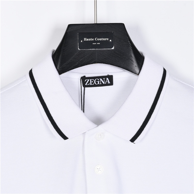 Zegna/杰尼亚经典胸口字母刺绣Polo衫