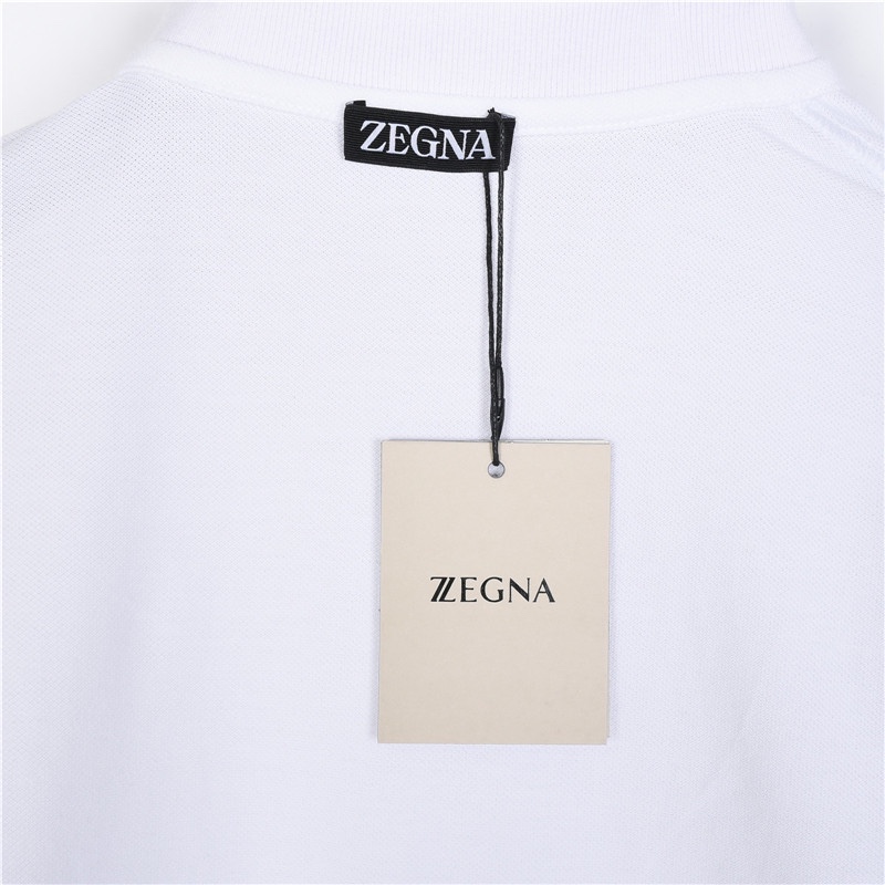 Zegna/杰尼亚经典胸口字母刺绣Polo衫