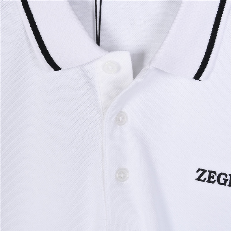 Zegna/杰尼亚经典胸口字母刺绣Polo衫