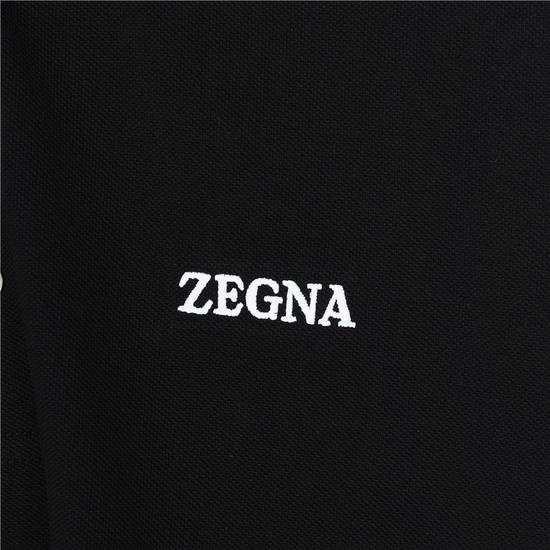 Zegna/杰尼亚经典胸口字母刺绣Polo衫 网红明星同款采用经典标识立体刺绣