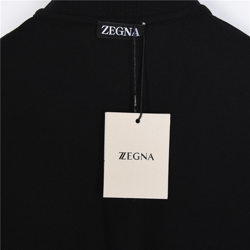 Zegna/杰尼亚经典胸口字母刺绣Polo衫 网红明星同款采用经典标识立体刺绣