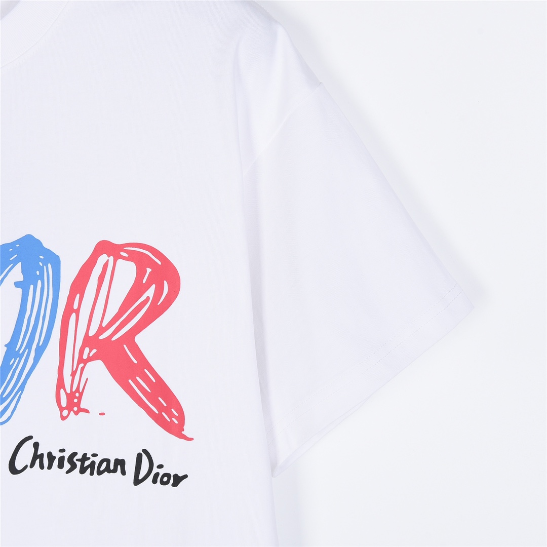Dior/迪奥 手绘logo涂鸦灵感短袖T恤
