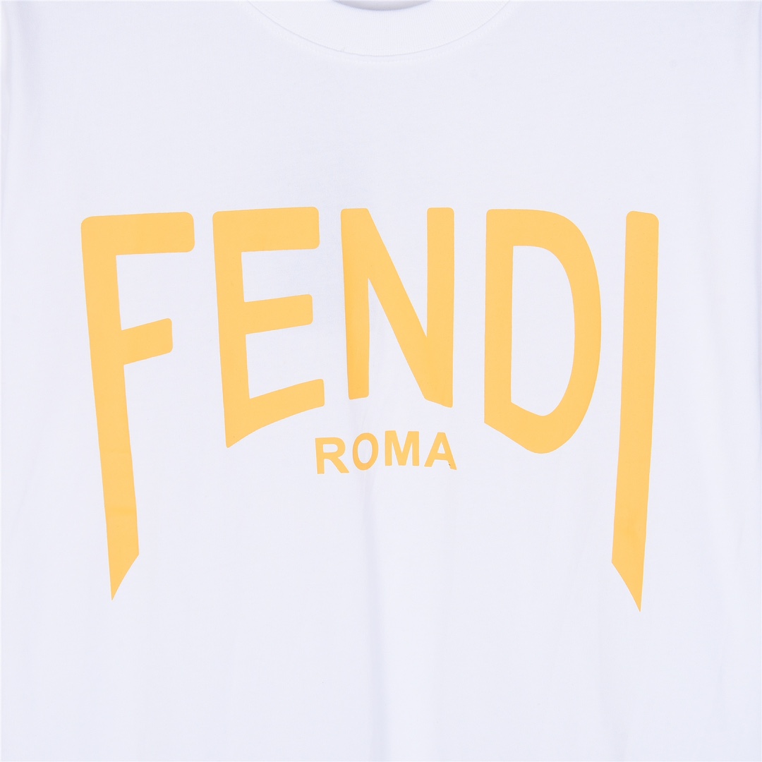 Fendi/芬迪 24ss 简约logo字母印花短袖T恤